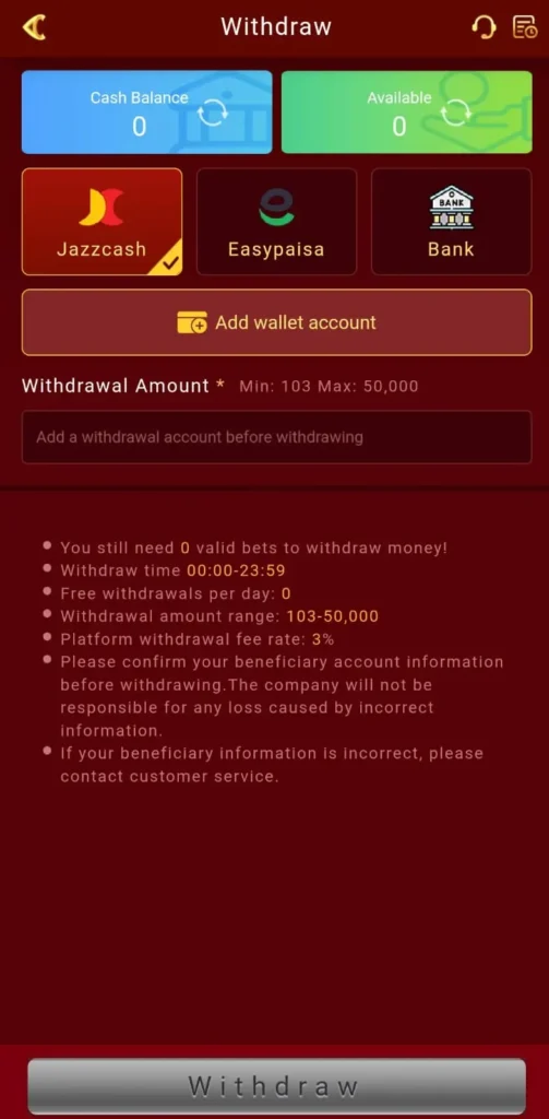 How to Deposit & Withdraw Money in H789 Game?