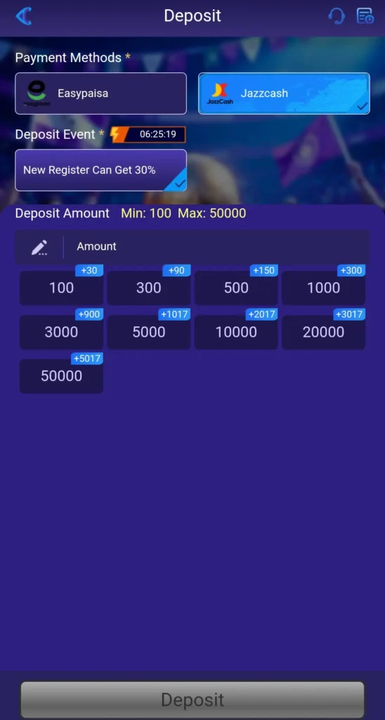 Deposit Money