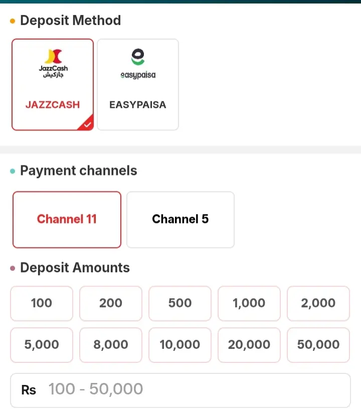 PK CASINO Game Deposit
