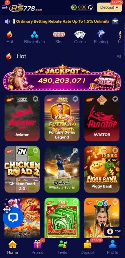 Game Categories in RS778 Game Latest Version