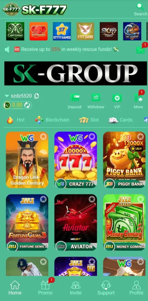Game Categories in SKF777 Game Latest Version