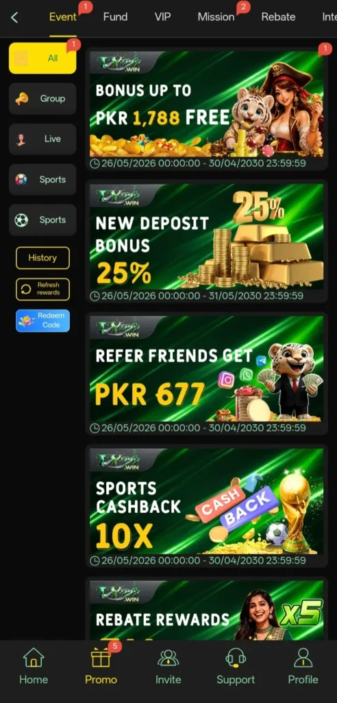 TY777 Game Rewards and Bonuses