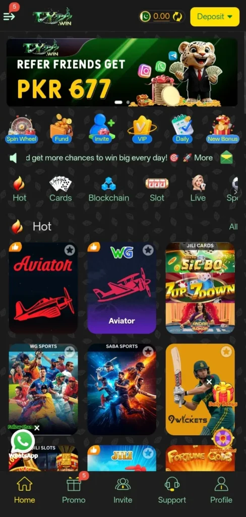 Game Categories in TY777 Game Latest Version