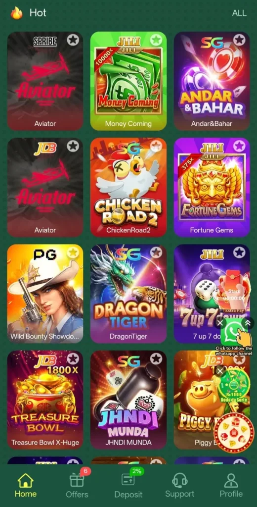Game Categories in UK777 Game Latest Version